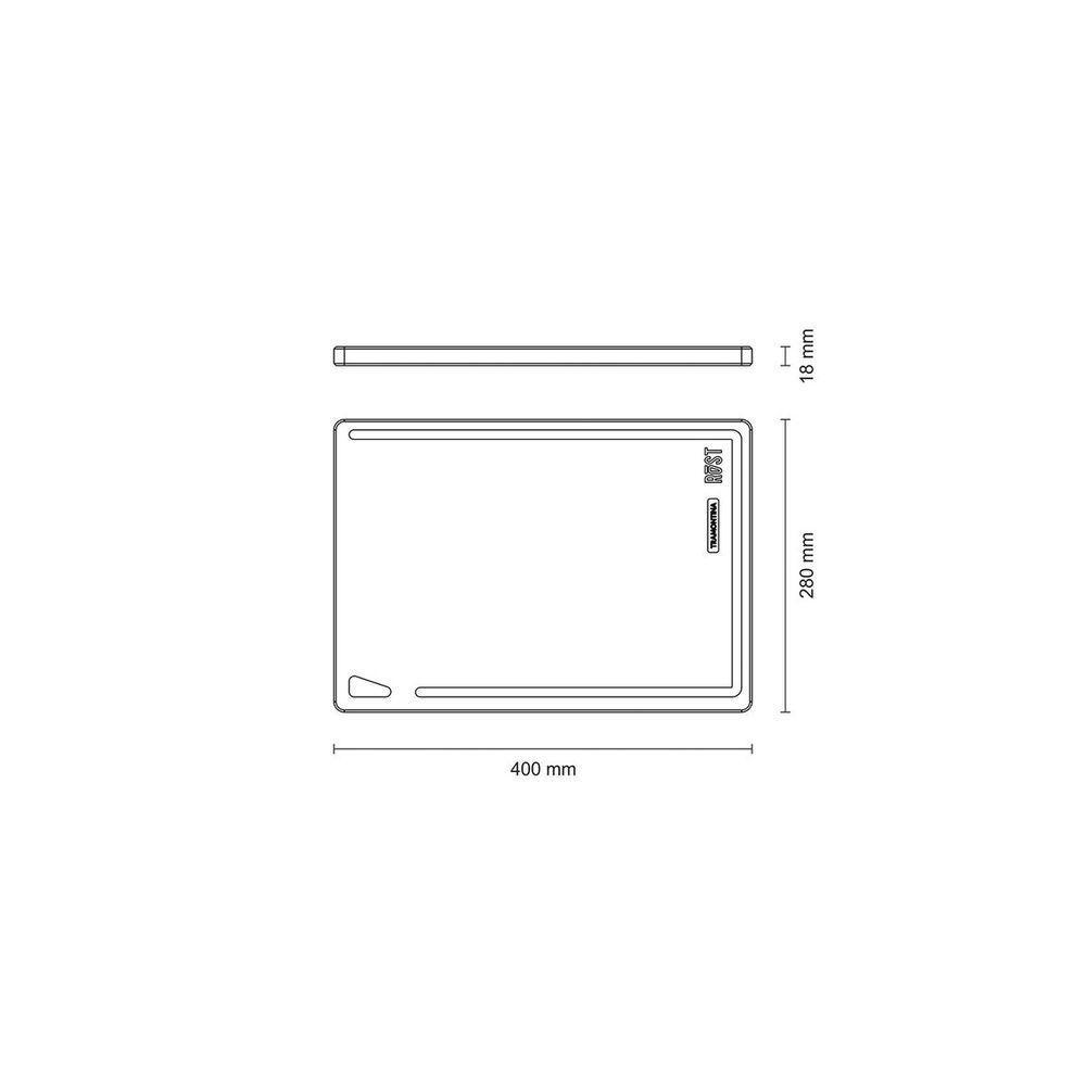 Fsc Tábua Tramontina Madeira Jatobá Mesclada Com Acabamento óleo 41x28 Cm - 5