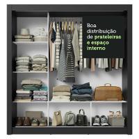 Guarda-roupa Casal 3 Portas De Correr Com Espelho Madesa - 3
