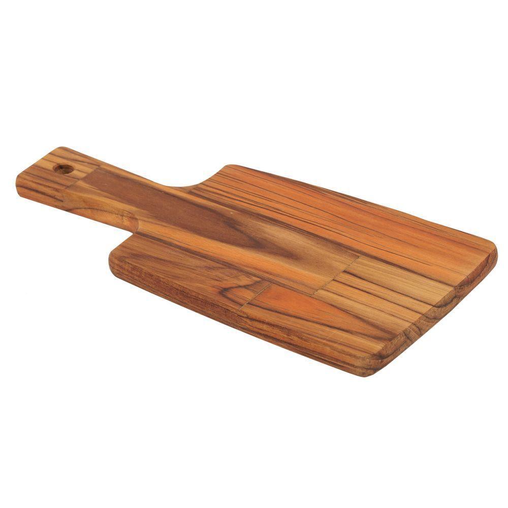 Fsc Tábua Retangular Tramontina Kitchen Em Madeira Teca Com Cabo 30x15 Cm - 1