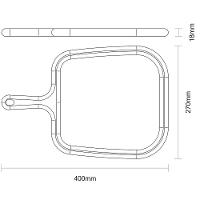 Tábua Para Steak Tramontina Provence Em Madeira Teca Fsc Com Cabo 40x27 Cm - 6