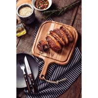 Tábua Para Steak Tramontina Provence Em Madeira Teca Fsc Com Cabo 40x27 Cm - 7
