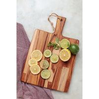Fsc Tábua Retangular Tramontina Kitchen Em Madeira Teca Com Cabo 40x27 Cm - 5