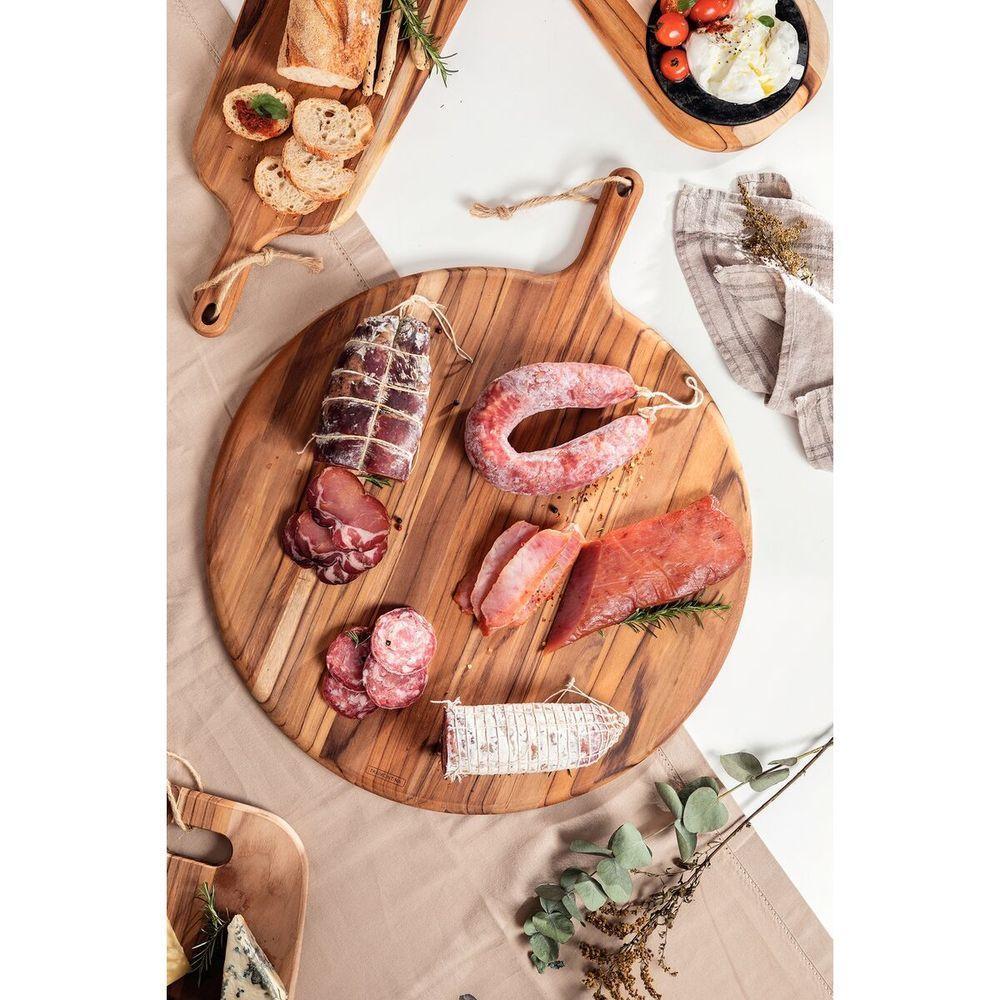 Tábua Para Pizza Tramontina Provence Em Madeira Teca Fsc 40 Cm - 4