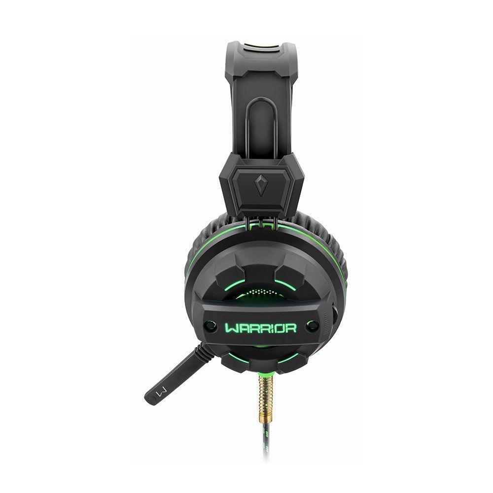 Headset Gamer , Usb E P2 Com Led Verde, Fone De Ouvido C- Microfone - 6