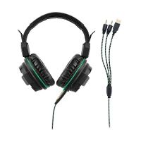 Headset Gamer , Usb E P2 Com Led Verde, Fone De Ouvido C- Microfone - 5
