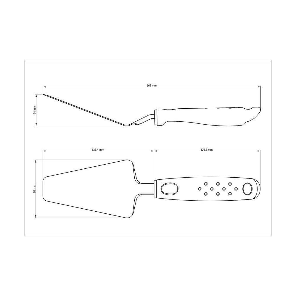 Espatula Para Pizza Tramontina Utilita Em Aço Inox Com Cabo De Polipropileno Preto - 4