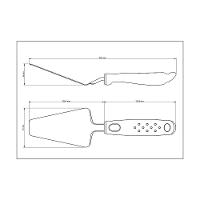 Espatula Para Pizza Tramontina Utilita Em Aço Inox Com Cabo De Polipropileno Preto