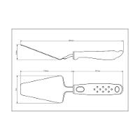 Espatula Para Pizza Tramontina Utilita Em Aço Inox Com Cabo De Polipropileno Preto - 5