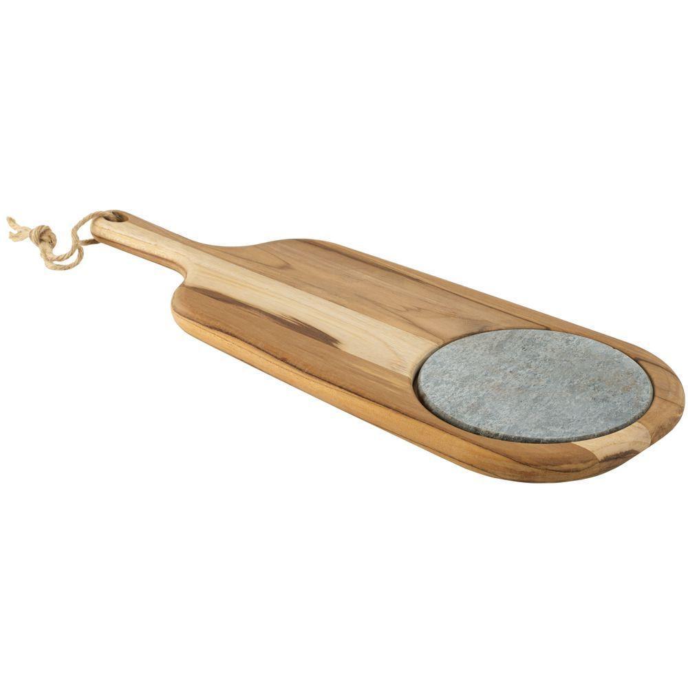 Tábua Para Queijos Tramontina Provence Em Teca Com Cabo E Pedra 48x19 Cm - 4