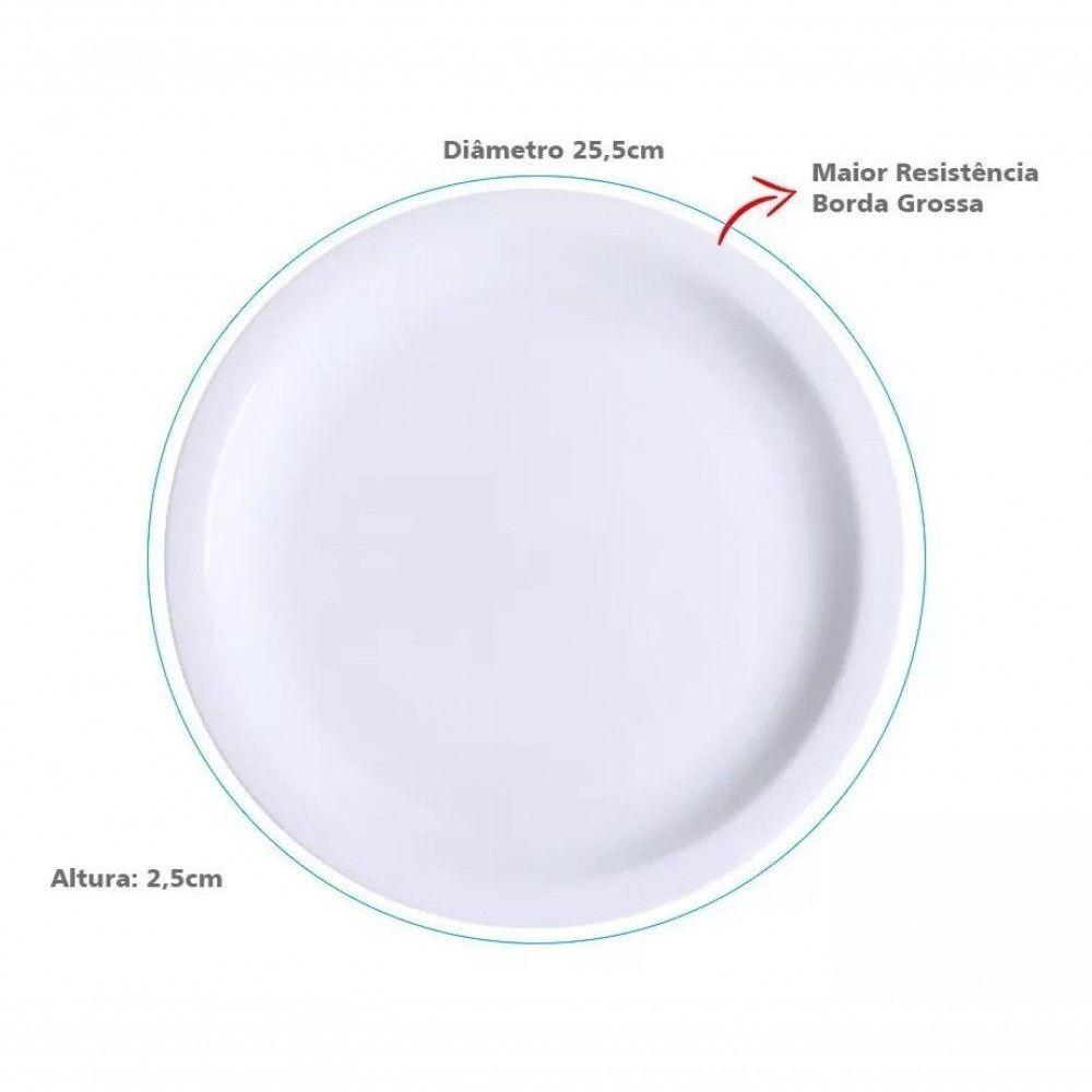 Conjunto 24 Pratos De Mesa Porcelana Raso Iguaçu - Germer - 6