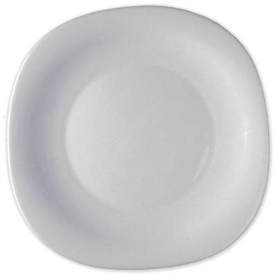 Jogo 4 Prato Sobremesa De Vidro Parma Bormioli Branco 20cm