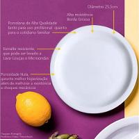 Conjunto 2 Pratos De Mesa Porcelana Raso Iguaçu - Germer - 2