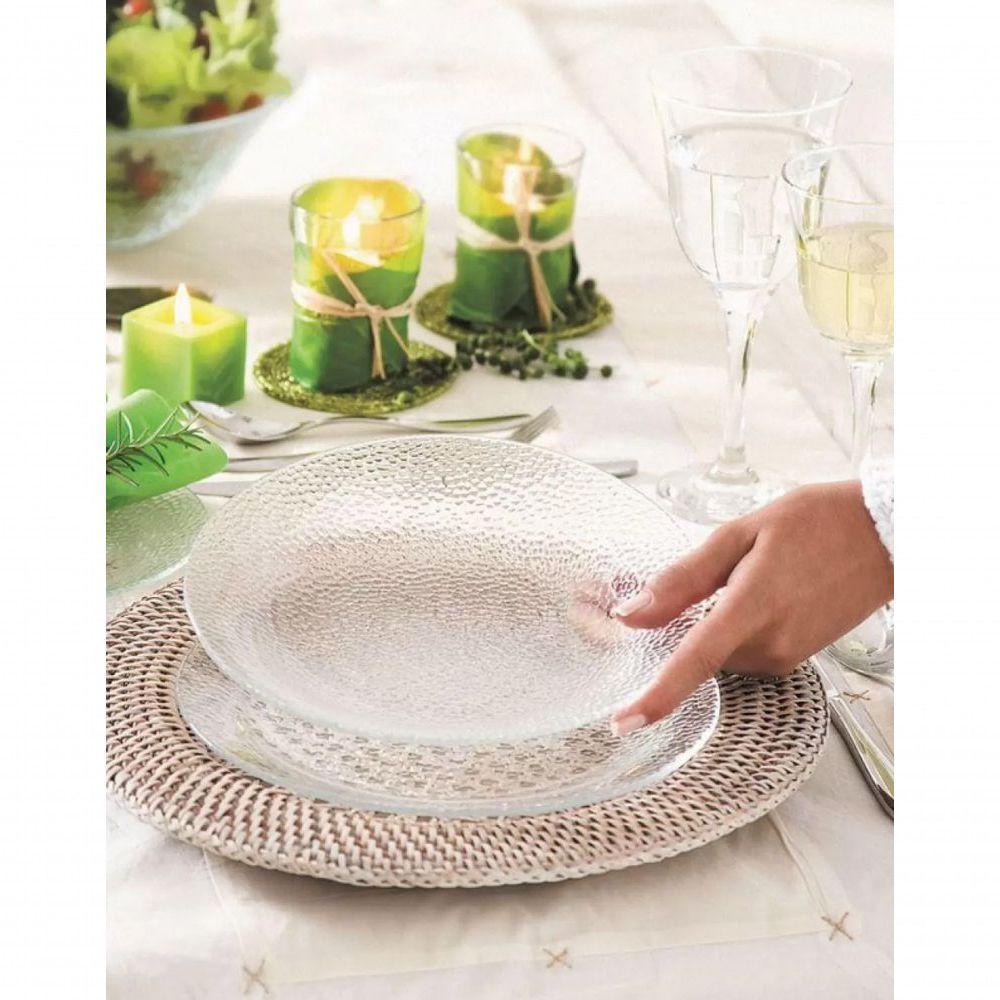 Jogo De Prato Fundo Vidro Duralex Acqua 6 Peças - Nadir - 3