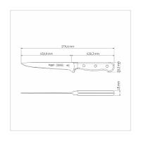 Faca Para Desossar Tramontina Century Wood Com Lâmina Em Aço Inox E Cabo De Madeira Tratada - 6