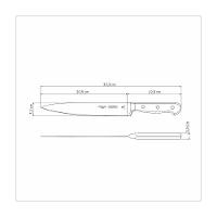 Faca Utility Tramontina Century Wood Com Lâmina Em Aço Inox E Cabo De Madeira Tratada - 6