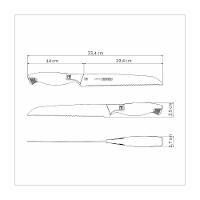 Faca Para Pão Tramontina Sublime Em Aço Inox 8 Polegada - 6