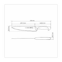 Faca Utility Tramontina Premium Com Lamina Em Aço Inox E Cabo De Polipropileno Branco 8" - 2