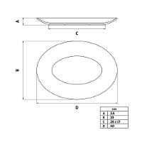 Travessa Oval Tramontina Maria Augusta Em Porcelana 40x29 Cm - 7