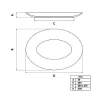 Travessa Oval Tramontina Maria Augusta Em Porcelana 40x29 Cm - 8