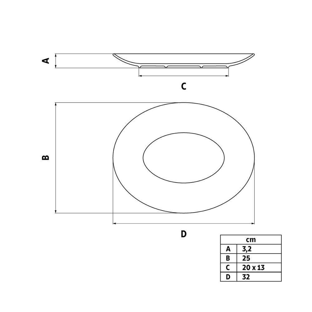 Travessa Oval Tramontina Maria Augusta Em Porcelana 32x25 Cm - 8