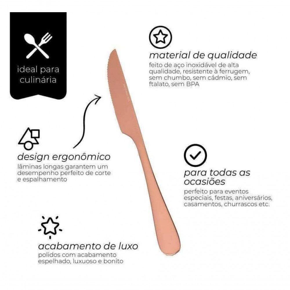 Faca Sobremesa Bronze Sophia - Mimo Style - 2