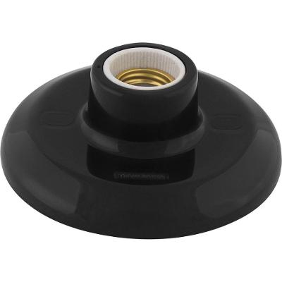 Plafon Tramontina E27 Com Soquete De Porcelana 4 A 250 V Preto