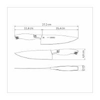Faca Chef Tramontina Sublime Em Aço Inox 6 Polegada - 5