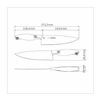 Faca Chef Tramontina Sublime Em Aço Inox 6 Polegada - 7