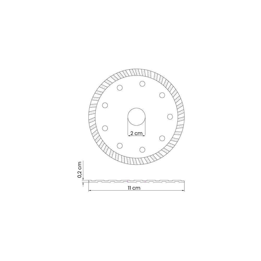 Disco De Corte Diamantado Turbo Tramontina Para Porcelanato - 2