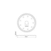 Disco De Corte Diamantado Turbo Tramontina Para Porcelanato - 2