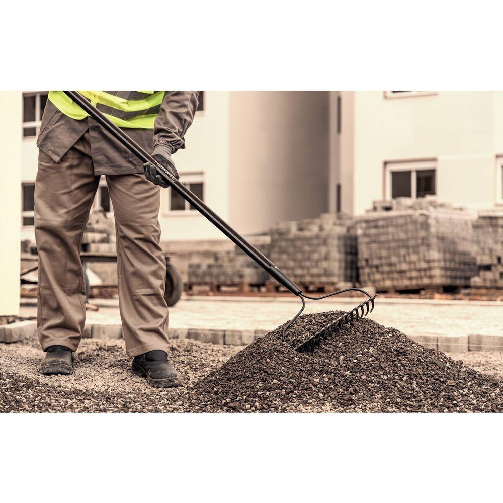 Ancinho Duplo Pesado Com Haste Tramontina Com 16 Dentes E Cabo De Fibra 135 Cm - 3