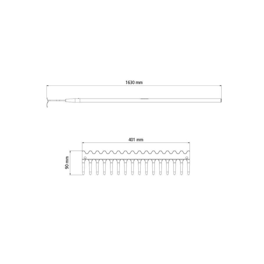 Ancinho Duplo Pesado Com Haste Tramontina Com 16 Dentes E Cabo De Fibra 135 Cm - 4