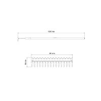 Ancinho Duplo Pesado Com Haste Tramontina Com 16 Dentes E Cabo De Fibra 135 Cm - 4