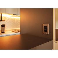 Placa 3 Postos 4x2 Tramontina Giz Ouro Metalizado Com Suporte - 2