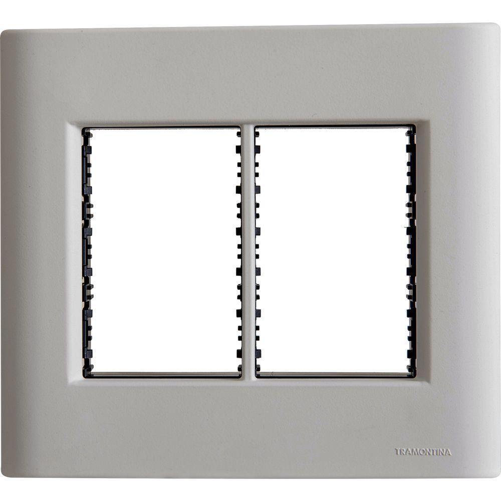 Placa 6 Postos 4x4 Tramontina Giz Fendi Com Suporte - 1