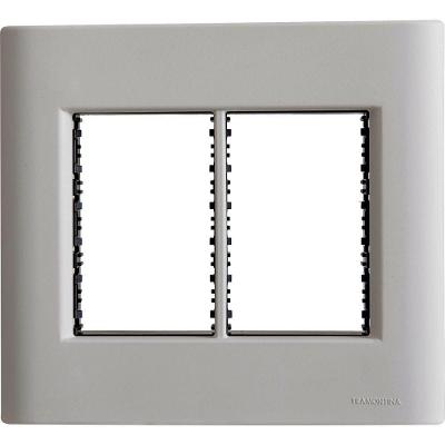 Placa 6 Postos 4x4 Tramontina Giz Fendi Com Suporte