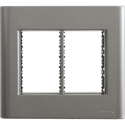 Placa 6 Postos 4x4 Tramontina Giz Onix Metalizado Com Suporte