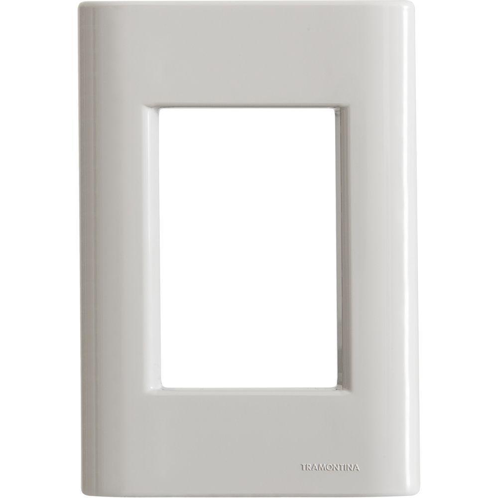 Placa 3 Postos 4x2 Tramontina Giz Fendi Soft Touch Sem Suporte - 1