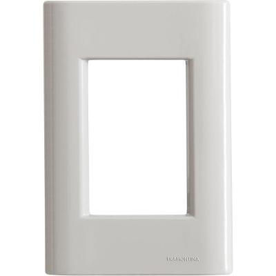 Placa 3 Postos 4x2 Tramontina Giz Fendi Soft Touch Sem Suporte