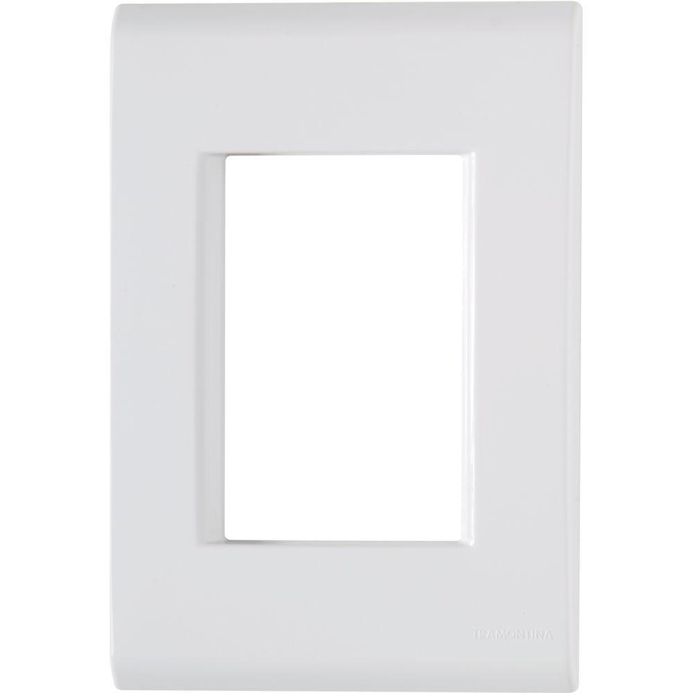 Kit 4 Placa 3 Postos Juntos 4x2 Tramontina Liz Branca - 1