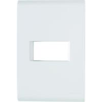 Placa 1 Posto Horizontal 4x2 Tramontina Liz Branca 120 Unidades - 1