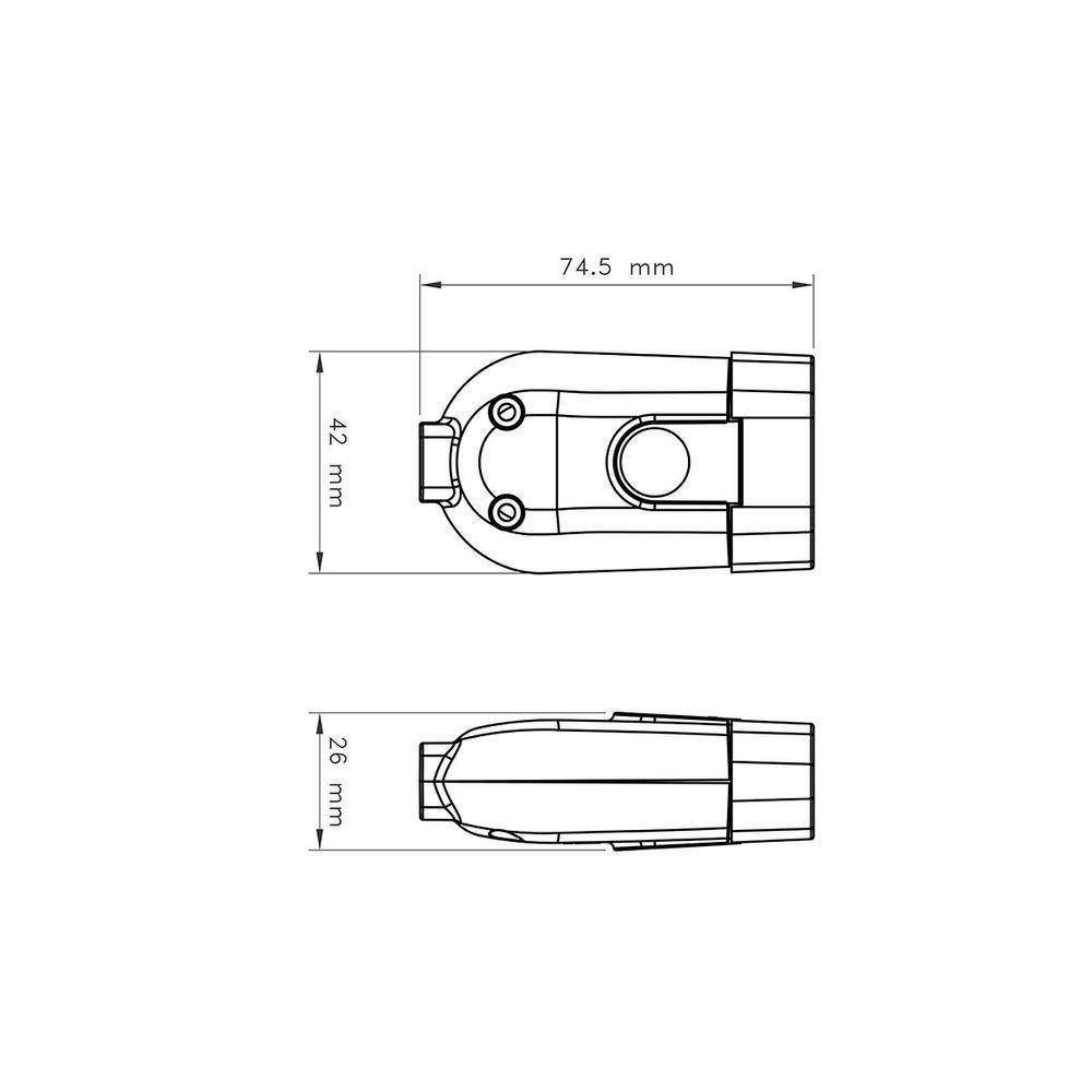 Kit 2 Plugue Femea 2p+t 20 A 250 V Tramontina Branco - 2