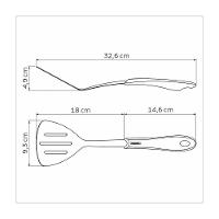 Espátula Tramontina Fluence Com Lâmina Em Aço Inox E Cabo Em Polipropileno Preto - 5