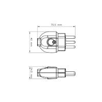 Kit 3 Plugue Macho 2p+t 20 A 250 V Tramontina Branco - 2