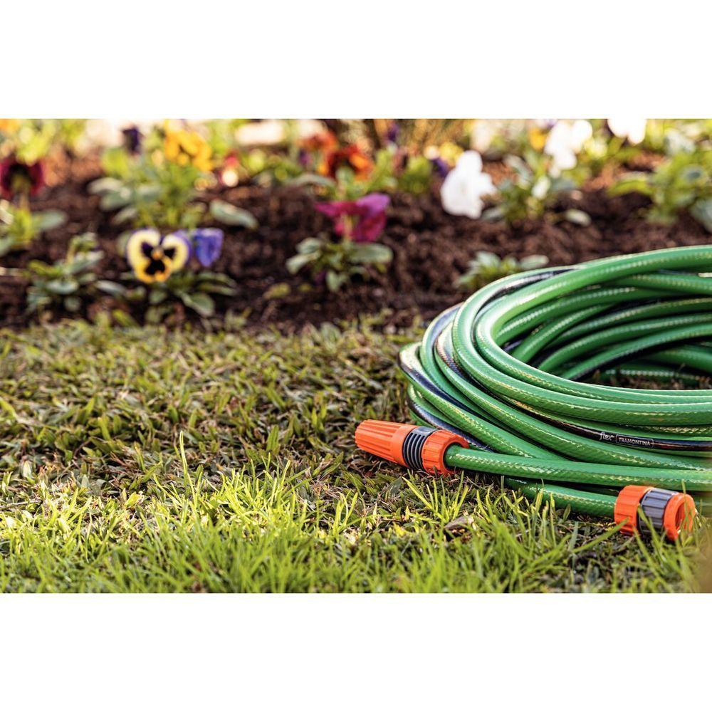 Mangueira Flex Para Jardim Tramontina Verde Com Faixa Preta Em Pvc 4 Camadas 20 M Com Engate Rosqueado E Esguicho - 8