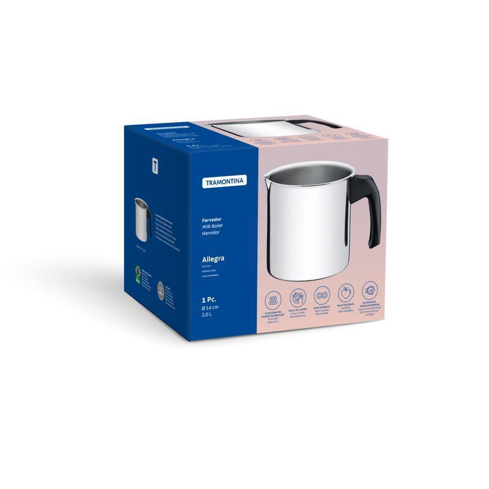 Fervedor Tramontina Allegra Em Aço Inox E Cabo De Baquelite 14 Cm 2 L - 2