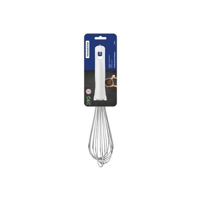 Batedor Manual Tramontina Profissional Em Aço Inox Com Cabo Em Polipropileno Branco 30 Cm
