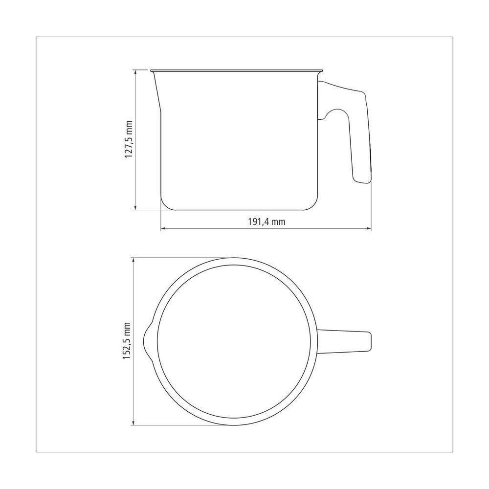 Fervedor Tramontina Em Alumínio Com Revestimento Interno E Externo Em Antiaderente Vermelho 14Cm 1,9 - 5
