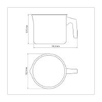 Fervedor Tramontina Em Alumínio Com Revestimento Interno E Externo Em Antiaderente Vermelho 14Cm 1,9 - 5