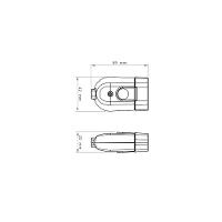 Plugue Femea 2p+t 10 A 250 V Tramontina Branco - 3